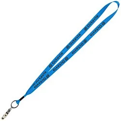 Economy Lanyard - 3/4" - Snap with Metal Bulldog Clip