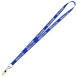 Value Lanyard - 1/2" - Metal Bulldog Clip