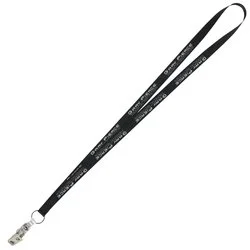 Value Lanyard - 1/2" - Snap with Metal Bulldog Clip