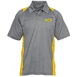 Heathered Challenger Colorblock Polo - Men's