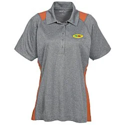 Heathered Challenger Colorblock Polo - Ladies'