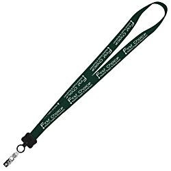 Stretchy Elastic Lanyard - 3/4" - 32" - Snap with Metal Bulldog Clip