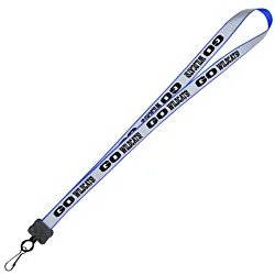 Reflective Lanyard - 3/4" - 32" - Metal Swivel Snap Hook