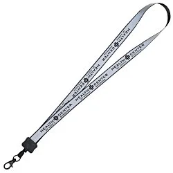 Reflective Lanyard - 3/4" - 34" - Metal Lobster Claw