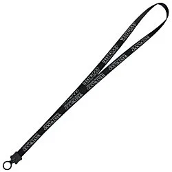 Smooth Nylon Lanyard - 1/2" - 34" - Plastic O-Ring