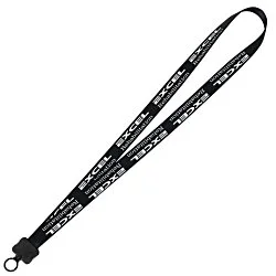 Smooth Nylon Lanyard - 3/4" - 36" - Plastic O-Ring