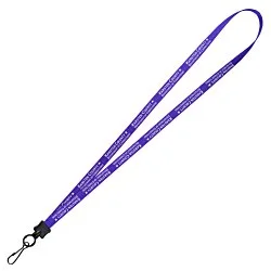 Smooth Nylon Lanyard - 1/2" - 32" - Metal Swivel Snap Hook