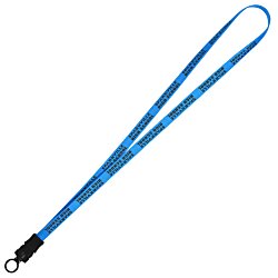 Smooth Nylon Lanyard - 1/2" - 34" - Snap Buckle Release