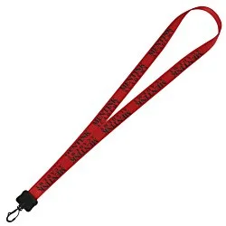 Smooth Nylon Lanyard - 3/4" - 32" - Plastic Swivel Snap Hook