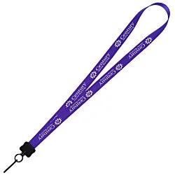 Smooth Nylon Lanyard - 3/4" - 34" - Metal Swivel Snap Hook