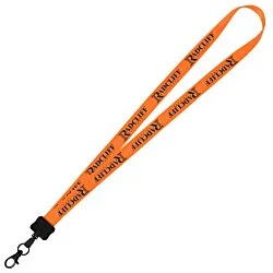 Smooth Nylon Lanyard - 3/4" - 34" - Metal Lobster Claw