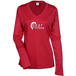 Contender Athletic LS V-Neck T-Shirt - Ladies' - Screen