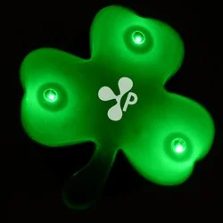 Flashing Shamrock Pin