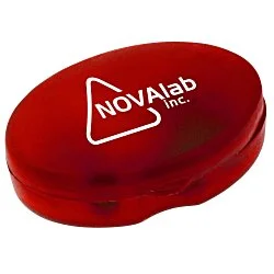 Oval Pill Box - Translucent - 24 hr