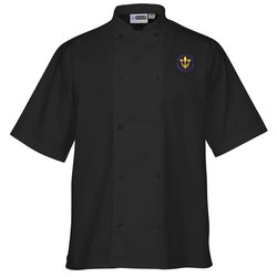 Double Breasted Short Sleeve Bistro Shirt
