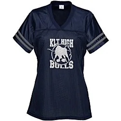 Poly Mesh Jersey V-Neck T-Shirt - Ladies'