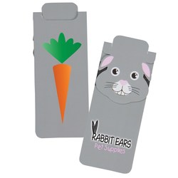 Paws and Claws Magnetic Bookmark - Bunny
