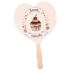 Hand Fan - Heart - Full Color