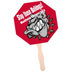 Hand Fan - Stop Sign - Full Color