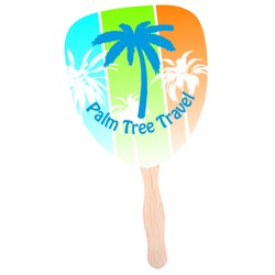 Hand Fan - Palm Leaf - Full Color