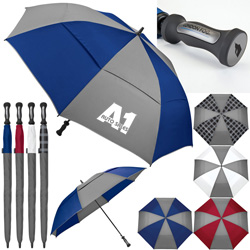 London Fog Canterbury Color Panel Golf Umbrella  Main Image