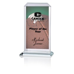 Aspire Starfire Glass Award - 9" - Full Color