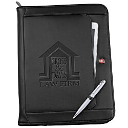 Wenger Executive Leather Portfolio Set