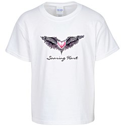 Gildan 6 oz. Ultra Cotton T-Shirt - Youth - Full Color - White