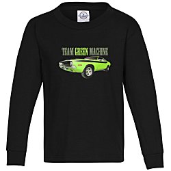5.2 oz. Cotton Long Sleeve T-Shirt - Youth - Full Color