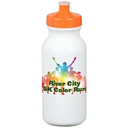 Full Color Sport Bottle - 20 oz. - White