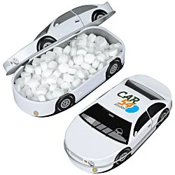 Race Car Mint Tin - White