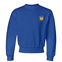 Jerzees NuBlend Crewneck Sweatshirt - Youth - Embroidered