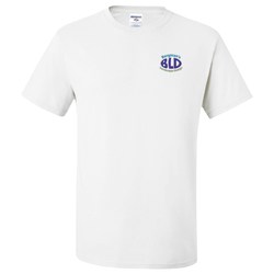 Jerzees Dri-Power 50/50 T-Shirt - Men's - White - Embroidered