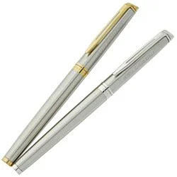 Waterman Hemisphere Rollerball Metal Pen - Stainless Steel