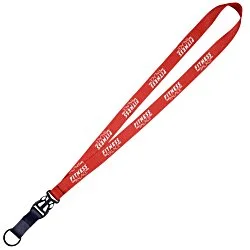 Mix and Match Econ Polyester Lanyard - 3/4" - 38" - Metal Split Ring