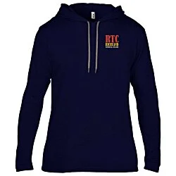Gildan Lightweight LS Hooded T-Shirt - Men's - Embroidered