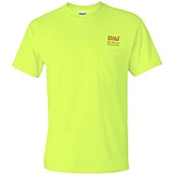 Gildan 6 oz. Ultra Cotton Pocket T-Shirt - Colors - Embroidered