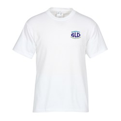 Port 50/50 Blend T-Shirt - Men's - White - Embroidered