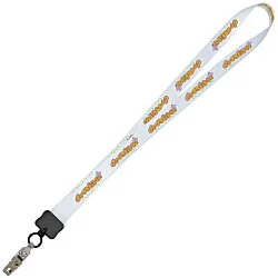 Dye-Sub Lanyard - 3/4" - 32" - Snap with Metal Bulldog Clip