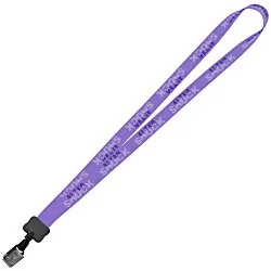 Dye-Sub Lanyard - 3/4" - 36" - Metal Bulldog Clip