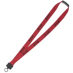 Lanyard with Neck Clasp - 7/8" - 32" - Plastic O-Ring