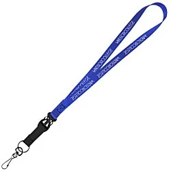 Mix and Match Smooth Nylon Lanyard - 3/4" - 38" - Metal Swivel Snap Hook