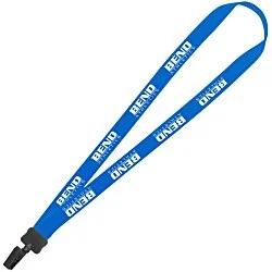 Lanyard - 7/8" - 34" - Plastic Bulldog Clip