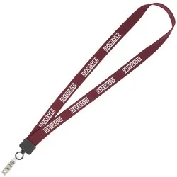 Lanyard - 7/8" - 34" - Snap with Metal Bulldog Clip