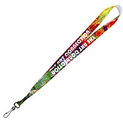 Full Color Ribbon Lanyard - 7/8" - 34" - Metal Swivel Snap Hook