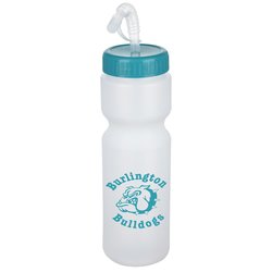 Sport Bottle with Straw Lid - 28 oz. - White