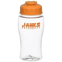 Clear Impact Poly-Pure Lite Bottle with Flip Lid - 18 oz.