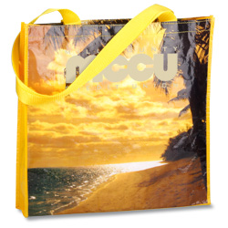 PhotoGraFX™ Gusseted Tote - Beach  Main Image