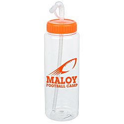 Clear Impact Guzzler Sport Bottle with Straw Lid - 32 oz.
