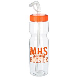 Clear Impact Olympian Bottle with Straw Lid - 28 oz.